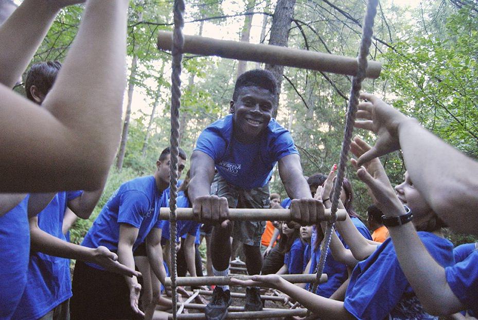 The ropes course a part of life on campus.